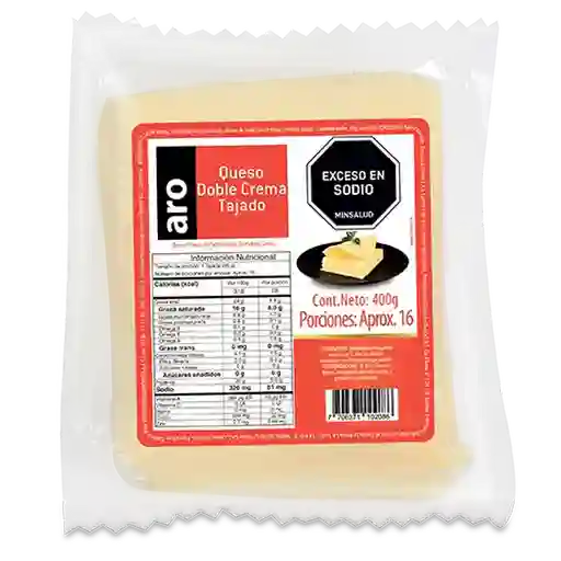 Aro Queso Doble Crema Tajado
