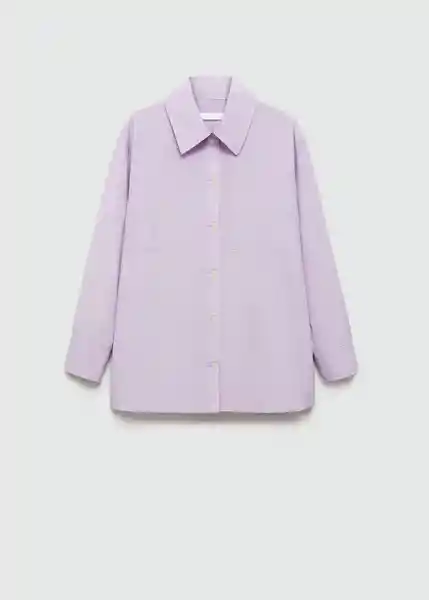 Sobrecamisa Vito Lila Talla L Mujer Mango