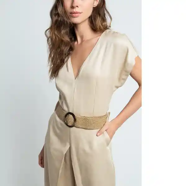 Enterizo Cisco Mujer Beige Mimbrera Claro Talla M Naf Naf