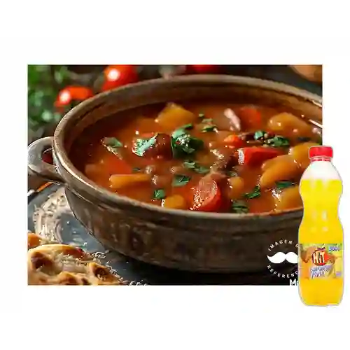 Combo Media Sopa de Mondongo + Hit Naranja Piña 500 ml