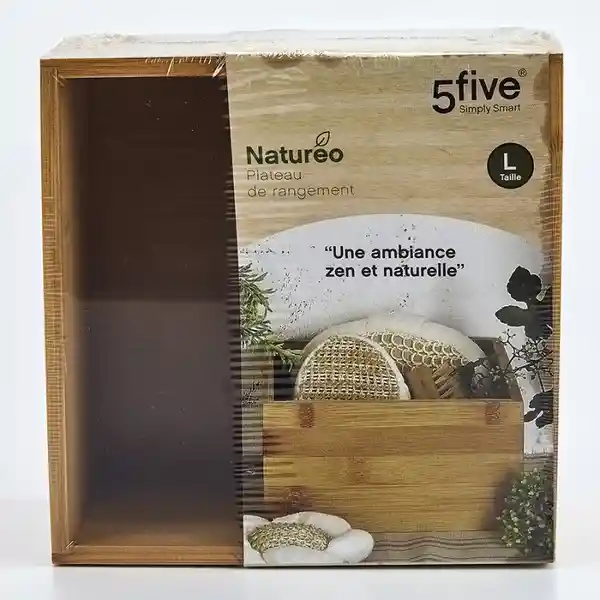 Caja Cosméticos 5 Five 150733 Bamboo. Medidas 18 x 18 x 9.5  cm. Material Bamboo. Sku 198619