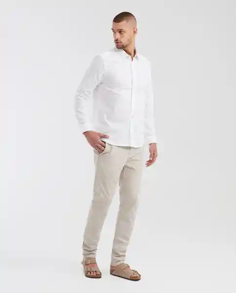 Pantalón Colors Masculino Beige Perlado Talla 34 Chevignon