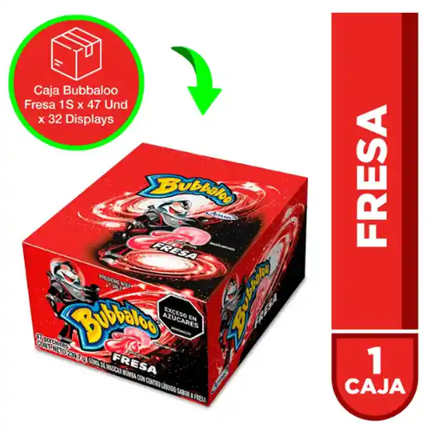 Bubbaloo Goma de Mascar Fresa