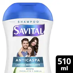 Savital Shampoo Anticaspa de Menta y Eucalipto