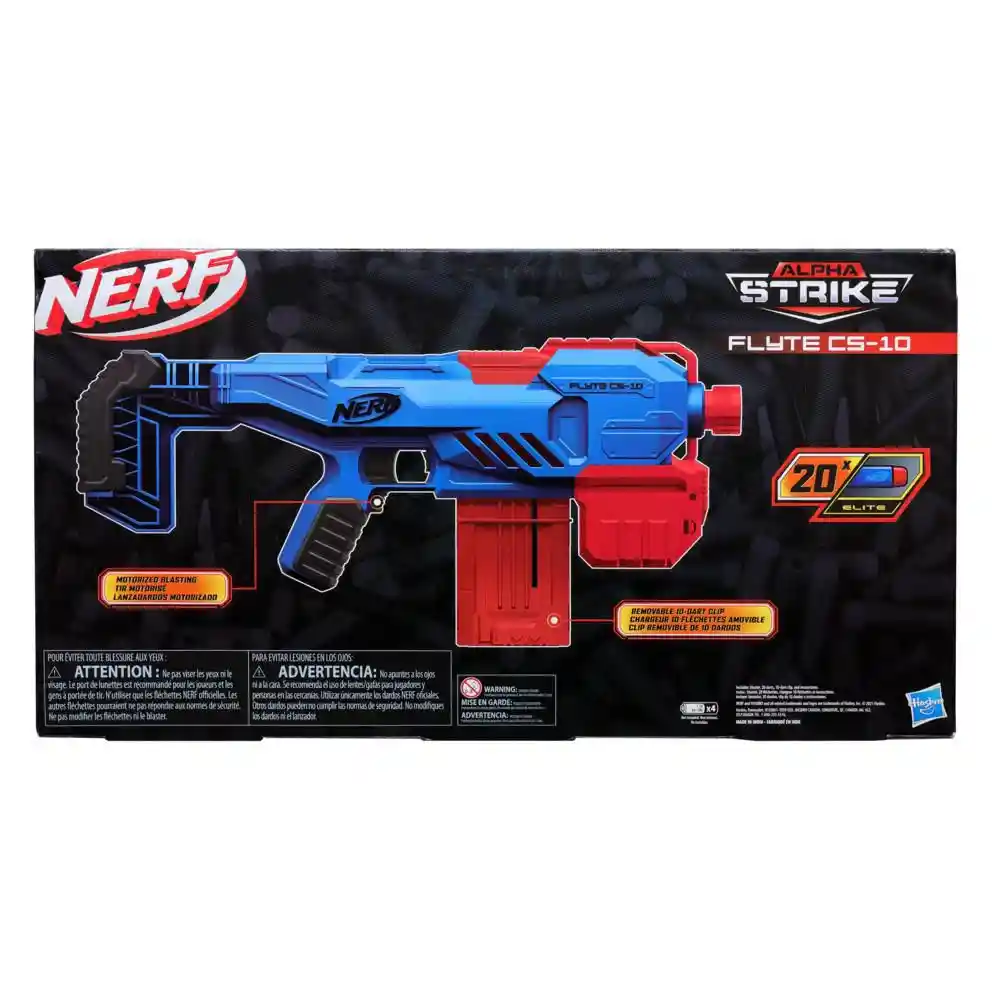 Nerf Lanzador Motorizado Alpha Strike Flyte Cs10