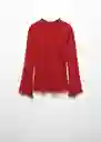 Blusa Roses Rojo Talla XS Mujer Mango