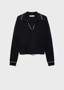 Saco Jersey Verta Negro Talla S Mujer Mango