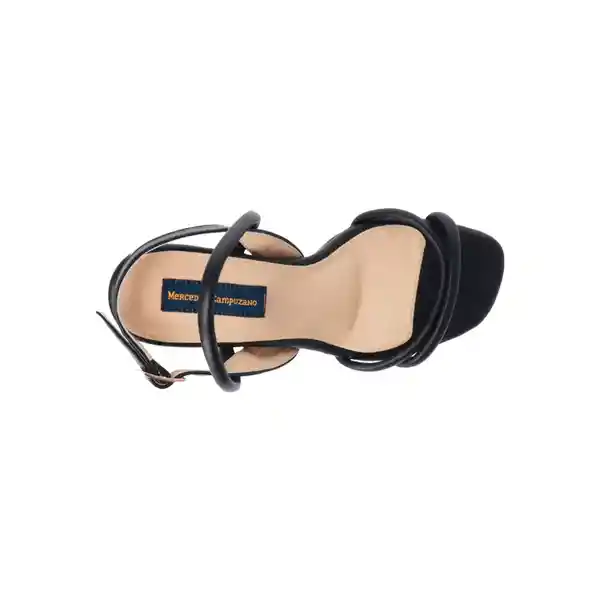 Sandalias Tacón Montse Negro Talla 39