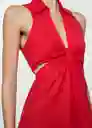 Vestido Capricor Rojo Talla L Mujer Mango