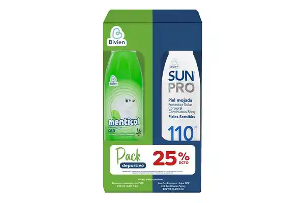 Bivien Loción Refrescante + Protector Solar