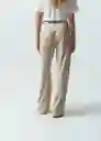Pantalón Mujer Beige Humus Medio 6 531G370 Naf Naf