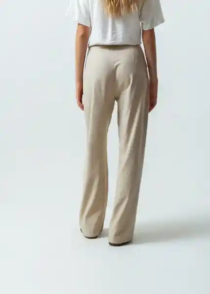 Pantalón Mujer Beige Humus Medio 6 531G370 Naf Naf