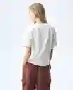 Camiseta Mujer Crudo Talla M 601G000_CRU110606 Americanino