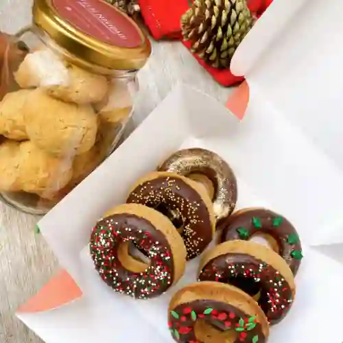 Donuts Navidad + 12 Galletas de Avena