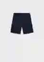 Bermuda Cargos Navy Talla 08 Niños Mango