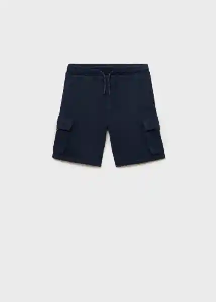 Bermuda Cargos Navy Talla 08 Niños Mango