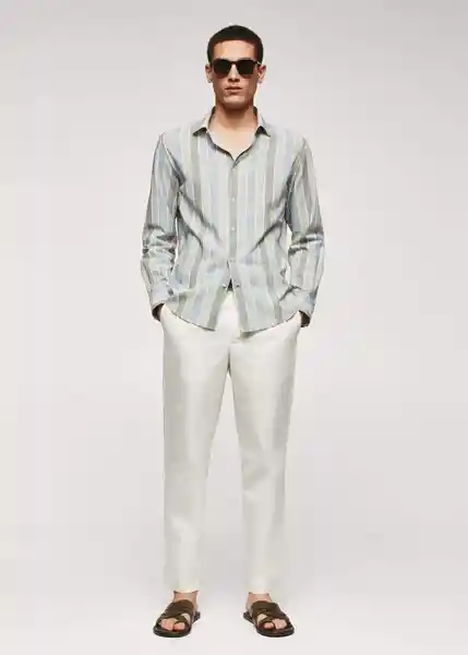 Camisa Moral Topo Talla M Hombre Mango