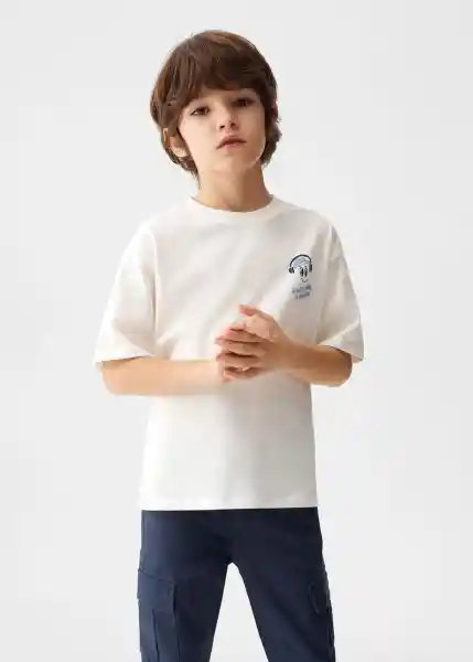 Camiseta Urban Offwhite Talla 10 Niños Mango