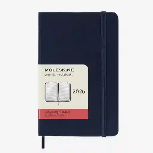 Moleskine Agenda Diaria Azul Pequeña Sc 2026
