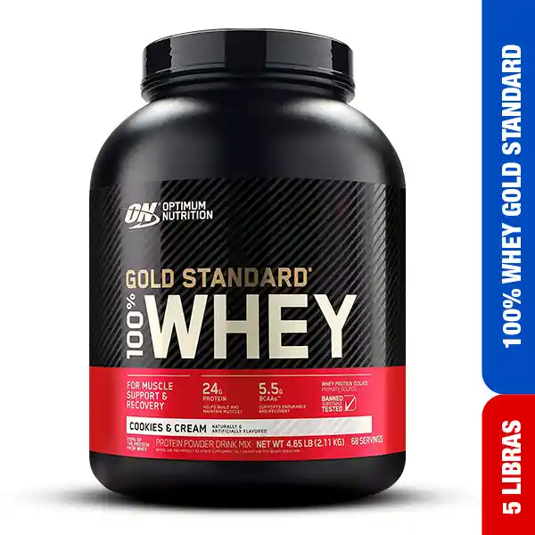  Optimun Nutrition  Protein A Gold Standard Cookies & Cream 