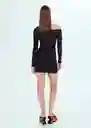 Vestido Reef Negro Talla M Mujer Mango