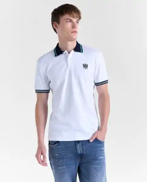 Polo Hombre Blanco Talla XL 809G004_BLA110601 Americanino