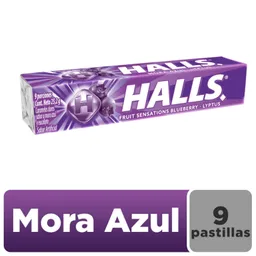 Caramelos Duros Halls Mora Azul  9 Unid