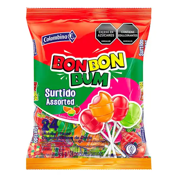 Bon Bon Bum Sabores Surtidos bolsa por 24 und