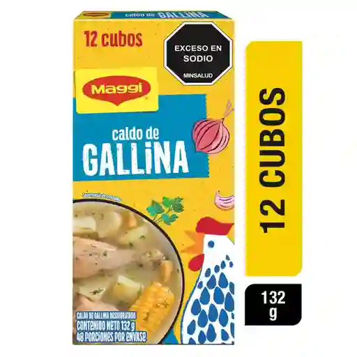 Caldo de Gallina MAGGI 12 cubos x 132g