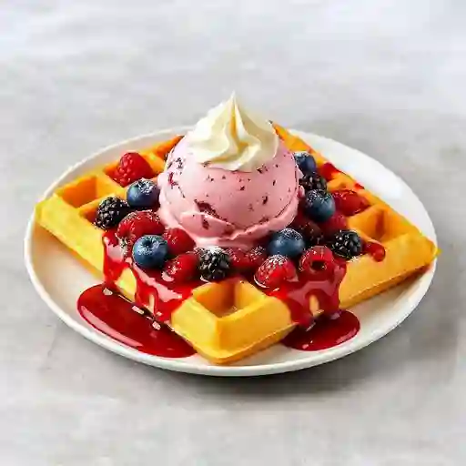 Waffle de Frutos Rojos