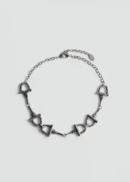 Collar Duke Plata Talla 99 Mujer Mango