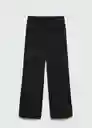 Pantalón Abel Negro Talla 36 Mujer Mango