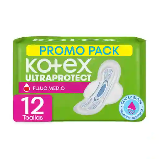 Toallas Femeninas Kotex Normal 10 Und + 2 Und