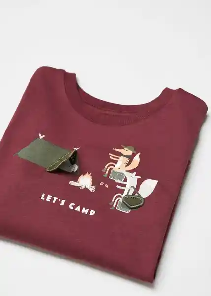 Camiseta Camping Vino Talla 69 Niños Mango