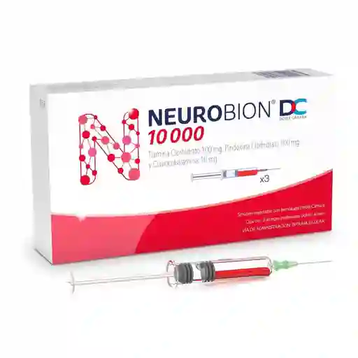 Neurobion Dc Solución Inyectable 10000 (100 mg/ 100 mg/ 10 mg)
