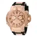 Invicta Reloj Hombre Oro Rosa Negro 1687C