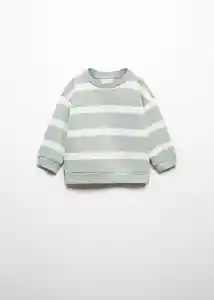 Buzo Sudadera Lines Agua Talla 70 Niños Mango