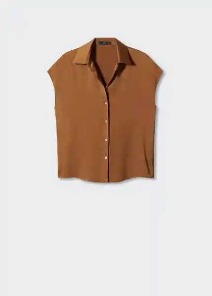 Camisa Sassa Marrón Talla XS Mujer Mango