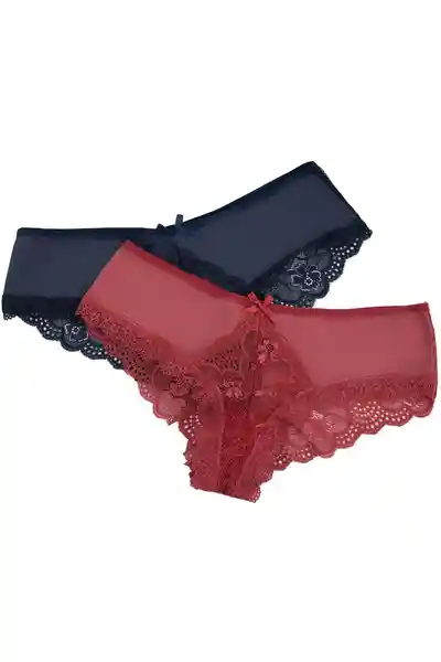 Lili Pink Pack Panty Azul Oscuro Terracota Talla L Ref.Ib400