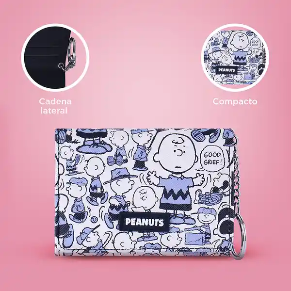 Billetera Snoopy Colorful Life Charly Brown Multiprint Miniso