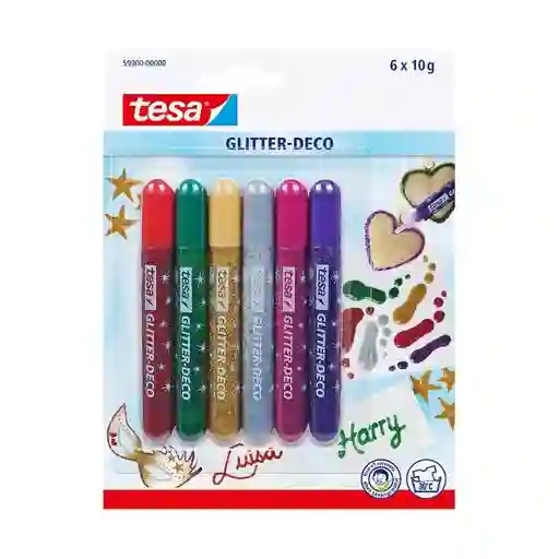 Tesa Glitter Deco x10gr C-u