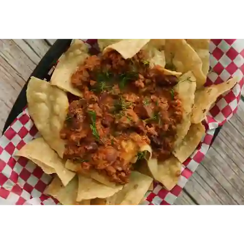 Nachos de chile con carne