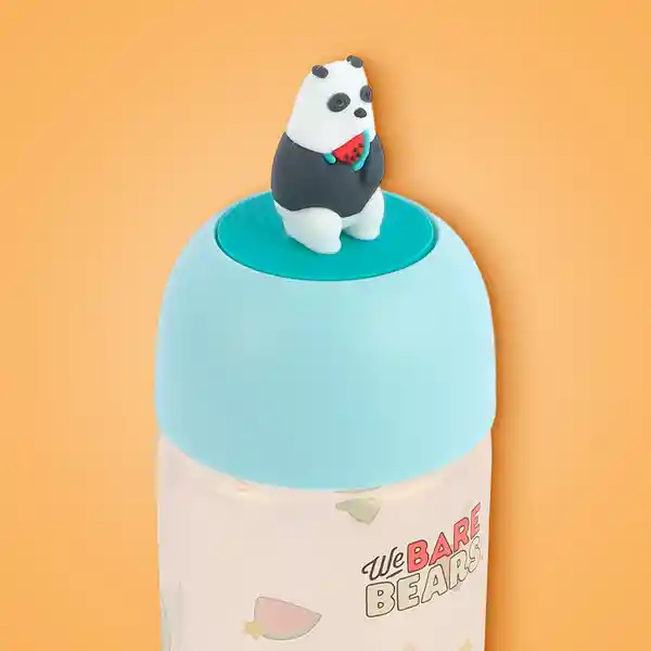 Miniso Botilito de Vidrio Osos Escandaloso Panda Verde 5.0 