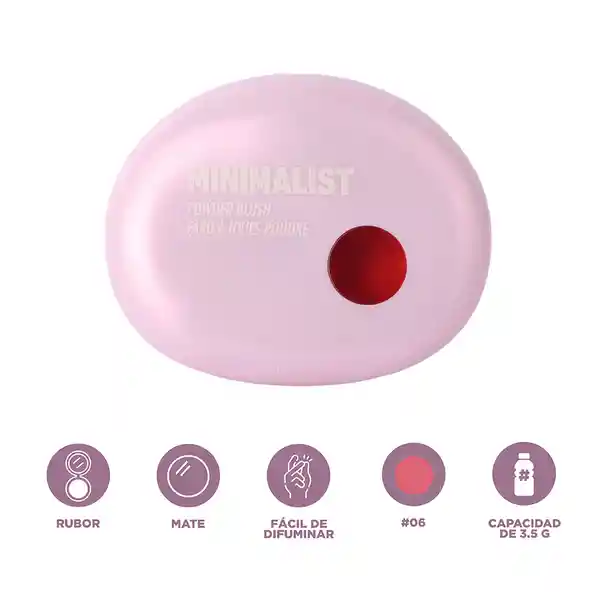 Rubor en Polvo Serie Minimalist 06 Miniso