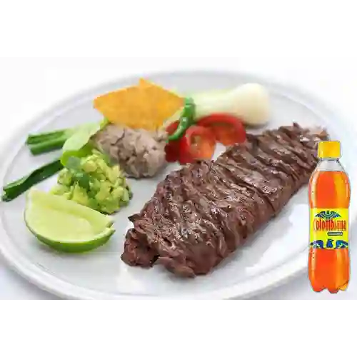 Combo Res a la Plancha + Colombiana 400 ml