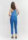 Pantalón Malu5-h Azul Talla 38 Mujer Mango