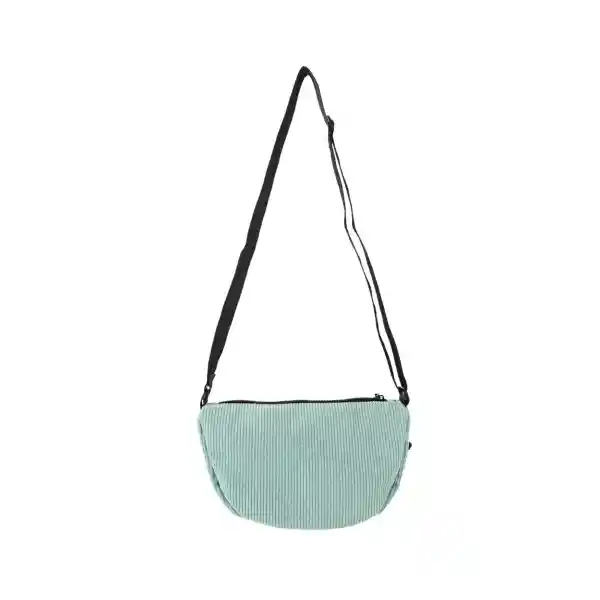 Bolso Media Luna Estilo Preppy Pana Aguamarina Miniso