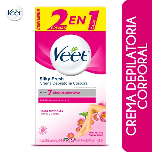 Veet Crema Depilatoria Corporal Silky Fresh Pieles Normales