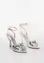 Sandalias Noto2 Plata Talla 36 Mujer Mango