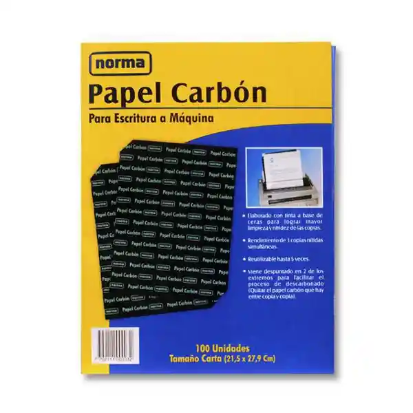 Norma Papel Carbon Carta